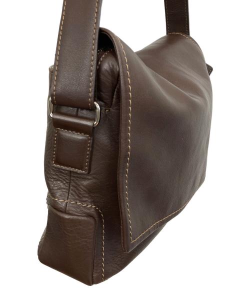 土屋鞄（ツチヤカバン）土屋鞄 (ツチヤカバン) レザーショルダーバッグ ブラウンの古着・服飾アイテム