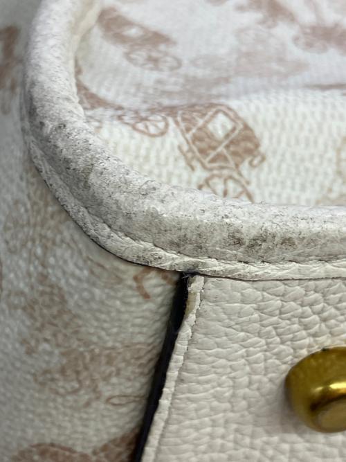 COACH（コーチ）COACH (コーチ) フィールドトート ホース アンド キャリッジ プリント2WAYトートバッグ アイボリー×ベージュの古着・服飾アイテム