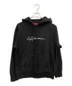SUPREMEシュプリーム）の古着「CLASSIC SCRIPT HOODED SWEATSHIRT パーカー」｜ブラック