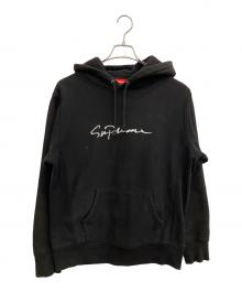 SUPREME（シュプリーム）の古着「CLASSIC SCRIPT HOODED SWEATSHIRT パーカー」｜ブラック