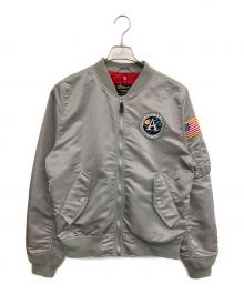 ALPHA INDUSTRIES（アルファインダストリーズ）の古着「L-2B APOLLO Ⅱ FLIGHT JACKET ミリタリージャケット」｜グレー