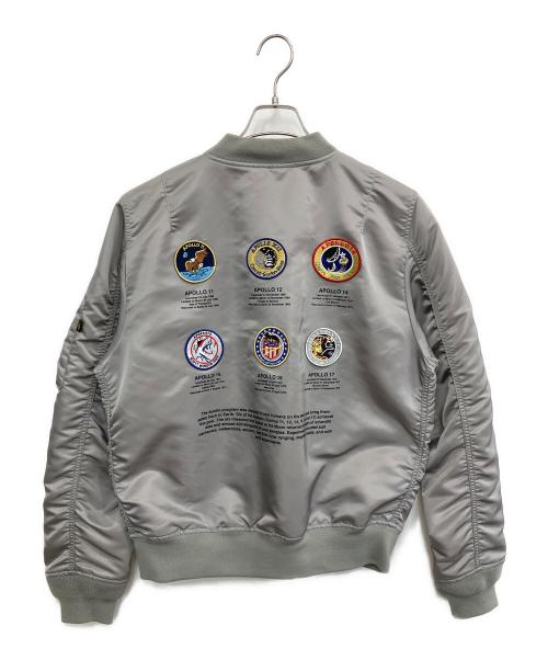 ALPHA INDUSTRIES（アルファインダストリーズ）ALPHA INDUSTRIES (アルファインダストリーズ) L-2B APOLLO Ⅱ FLIGHT JACKET ミリタリージャケット グレー サイズ:SIZE Mの古着・服飾アイテム