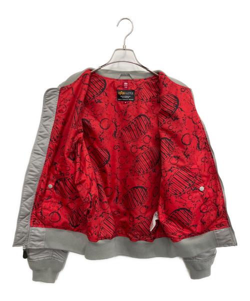 ALPHA INDUSTRIES（アルファインダストリーズ）ALPHA INDUSTRIES (アルファインダストリーズ) L-2B APOLLO Ⅱ FLIGHT JACKET ミリタリージャケット グレー サイズ:SIZE Mの古着・服飾アイテム