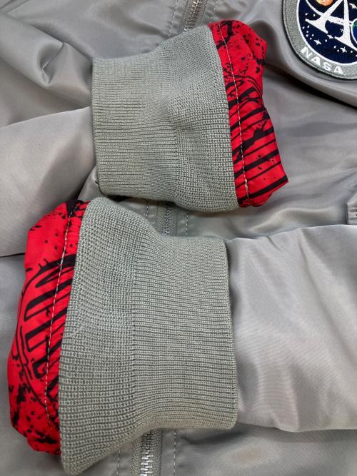 ALPHA INDUSTRIES（アルファインダストリーズ）ALPHA INDUSTRIES (アルファインダストリーズ) L-2B APOLLO Ⅱ FLIGHT JACKET ミリタリージャケット グレー サイズ:SIZE Mの古着・服飾アイテム