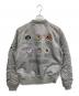 ALPHA INDUSTRIES (アルファインダストリーズ) L-2B APOLLO Ⅱ FLIGHT JACKET ミリタリージャケット グレー サイズ:SIZE M：13000円