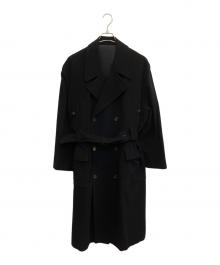 Y's for men（ワイズフォーメン）の古着「ロングコート ステンカラーコート」｜ブラック