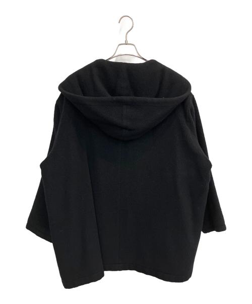 Y's（ワイズ）Y's (ワイズ) フーデッドウールコート ブラック サイズ:SIZE Freeの古着・服飾アイテム