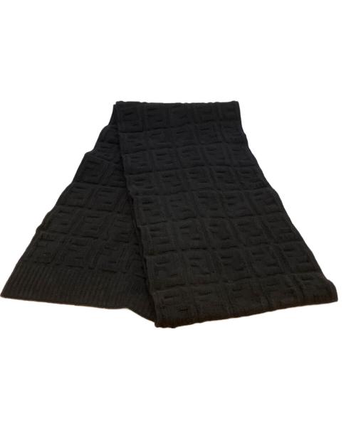FENDI（フェンディ）FENDI (フェンディ) マフラー ブラックの古着・服飾アイテム