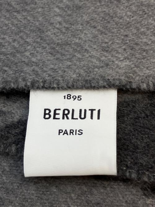 Berluti（ベルルッティ）Berluti (ベルルッティ) 総柄ストール グレーの古着・服飾アイテム
