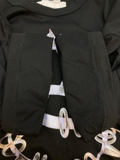 JUNYA WATANABE COMME des GARCONS（(ジュンヤワタナベ コムデギャルソン）JUNYA WATANABE COMME des GARCONS ((ジュンヤワタナベ コムデギャルソン) Abel Emmanuel (エーベル エマニュエル) 半袖カットソー ブラック サイズ:SIZE Mの古着・服飾アイテム