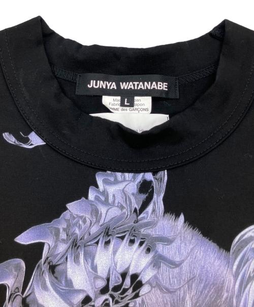 JUNYA WATANABE COMME des GARCONS（(ジュンヤワタナベ コムデギャルソン）JUNYA WATANABE COMME des GARCONS ((ジュンヤワタナベ コムデギャルソン) Abel Emmanuel (エーベル エマニュエル) 半袖Tシャツ ブラック サイズ:SIZE Lの古着・服飾アイテム