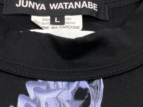 JUNYA WATANABE COMME des GARCONS（(ジュンヤワタナベ コムデギャルソン）JUNYA WATANABE COMME des GARCONS ((ジュンヤワタナベ コムデギャルソン) Abel Emmanuel (エーベル エマニュエル) 半袖Tシャツ ブラック サイズ:SIZE Lの古着・服飾アイテム