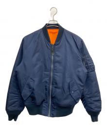 ALPHA INDUSTRIES（アルファインダストリーズ）の古着「MA-1 フライトジャケット」｜ネイビー