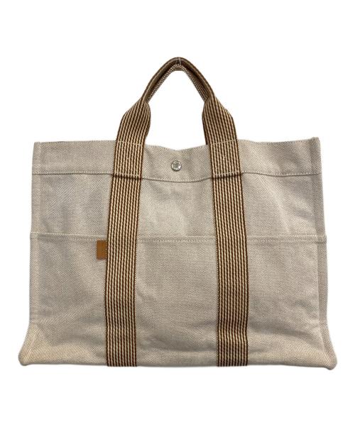 HERMES（エルメス）HERMES (エルメス) ニューフールートゥ　トートバッグ ベージュの古着・服飾アイテム