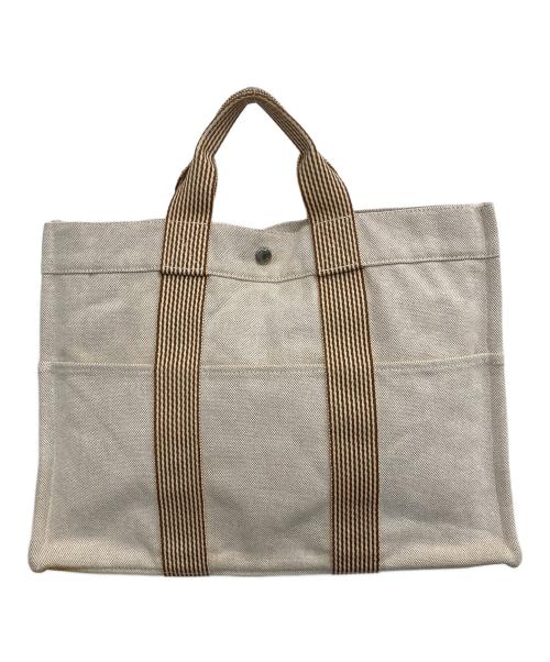 HERMES（エルメス）HERMES (エルメス) ニューフールートゥ　トートバッグ ベージュの古着・服飾アイテム