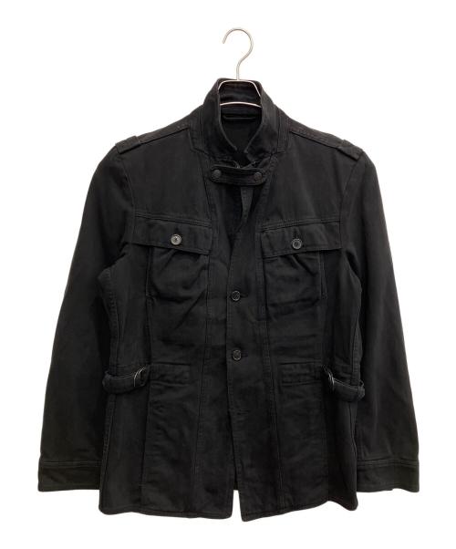 HUGO BOSS（ヒューゴ ボス）HUGO BOSS (ヒューゴ ボス) デニムジャケット ブラック サイズ:記載なしの古着・服飾アイテム