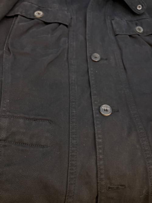 HUGO BOSS（ヒューゴ ボス）HUGO BOSS (ヒューゴ ボス) デニムジャケット ブラック サイズ:記載なしの古着・服飾アイテム