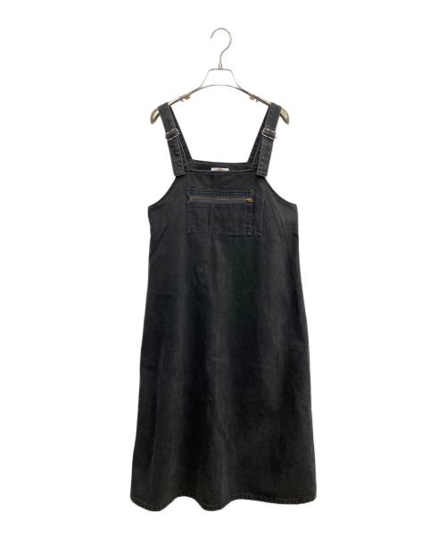 DANTON（ダントン）DANTON (ダントン) オーバーオールスカート ブラック サイズ:SIZE 36の古着・服飾アイテム