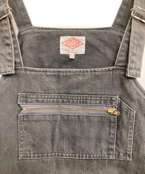 DANTON（ダントン）DANTON (ダントン) オーバーオールスカート ブラック サイズ:SIZE 36の古着・服飾アイテム