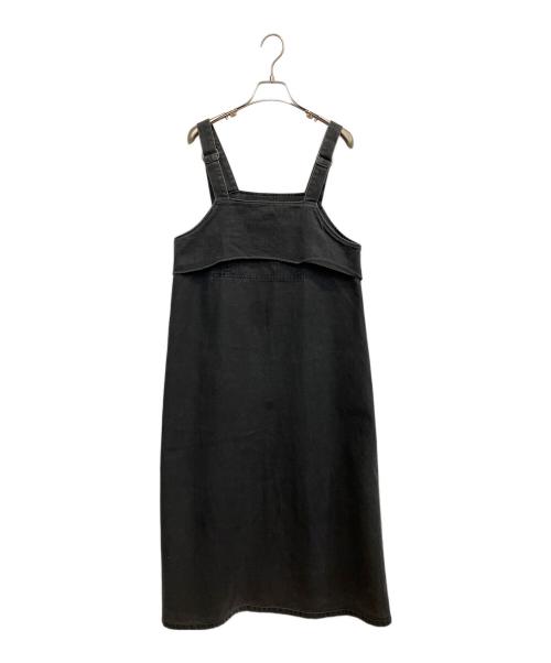 DANTON（ダントン）DANTON (ダントン) オーバーオールスカート ブラック サイズ:SIZE 36の古着・服飾アイテム