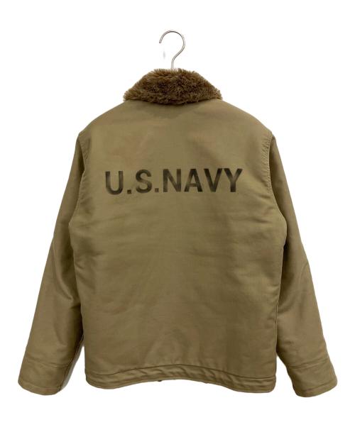 HOUSTON（ヒューストン）HOUSTON (ヒューストン) デッキジャケット グリーン サイズ:SIZE 36の古着・服飾アイテム
