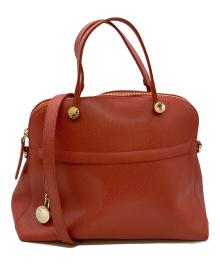 FURLA（フルラ）の古着「2WAYハンドバッグ」｜オレンジ