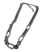 DIESELディーゼル）の古着「チェーンネックレス」｜シルバー