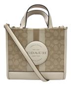 COACHコーチ）の古着「Dempsey Tote 22」｜ベージュ