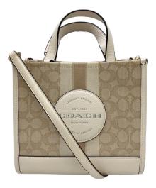 COACH（コーチ）の古着「Dempsey Tote 22」｜ベージュ