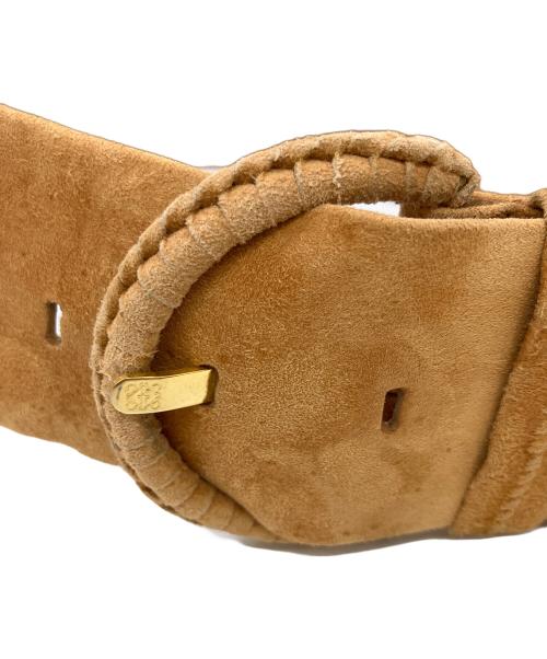 LOEWE（ロエベ）LOEWE (ロエベ) スウェードベルト ブラウン サイズ:SIZE 75の古着・服飾アイテム