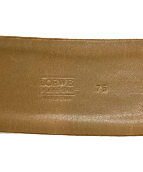 LOEWE（ロエベ）LOEWE (ロエベ) スウェードベルト ブラウン サイズ:SIZE 75の古着・服飾アイテム