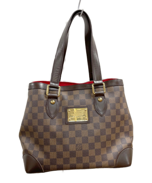LOUIS VUITTON（ルイ ヴィトン）LOUIS VUITTON (ルイ ヴィトン) トートバッグ ブラウン×レッド ダミエ N51205 -の古着・服飾アイテム