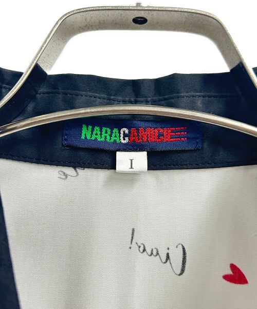 NARA CAMICIE（ナラカミーチェ）NARA CAMICIE (ナラカミーチェ) ブラウス ホワイト×ブラック サイズ:1の古着・服飾アイテム