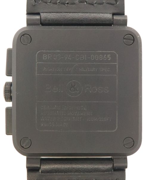BELL&ROSS（ベルアンドロス）BELL&ROSS (ベルアンドロス) クロノグラフ ブラック サイズ:44mmの古着・服飾アイテム