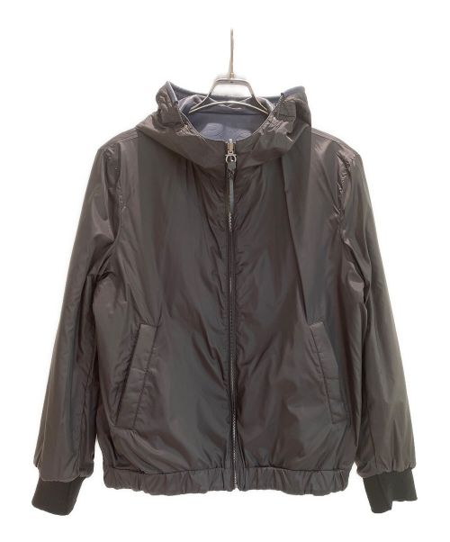 Salvatore Ferragamo（サルヴァトーレ フェラガモ）Salvatore Ferragamo (サルヴァトーレ フェラガモ) レザージャケット ネイビー サイズ:48の古着・服飾アイテム