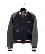 GUCCIグッチ）の古着「フェルトレザーボンバージャケット」｜ブラック
