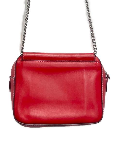 J&M DAVIDSON（ジェイ＆エム デヴィッドソン）J&M DAVIDSON (ジェイ＆エム デヴィッドソン) チェーンショルダーバッグ ミニ ペブル レッドの古着・服飾アイテム