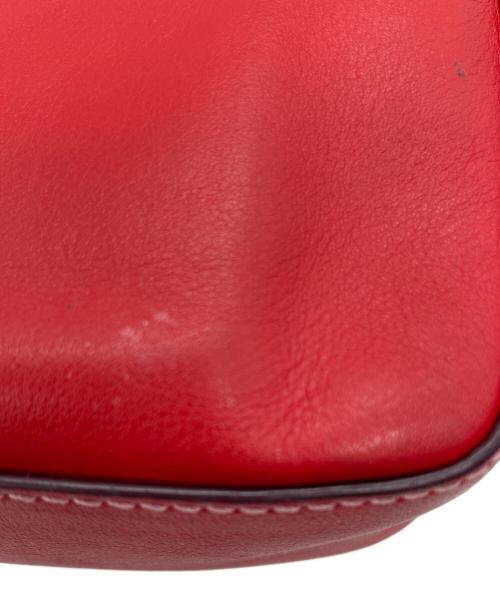 J&M DAVIDSON（ジェイ＆エム デヴィッドソン）J&M DAVIDSON (ジェイ＆エム デヴィッドソン) チェーンショルダーバッグ ミニ ペブル レッドの古着・服飾アイテム