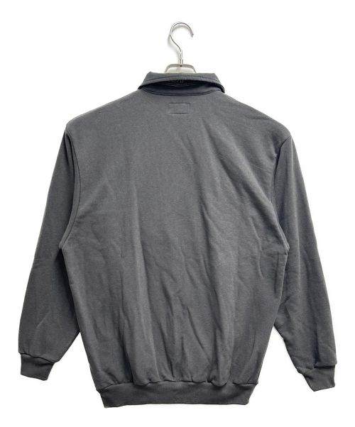 DESCENDANT（ディセンダント）DESCENDANT (ディセンダント) ハーフジップスウェット グレー サイズ:Mの古着・服飾アイテム