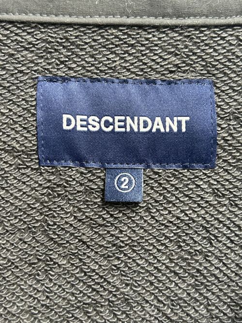 DESCENDANT（ディセンダント）DESCENDANT (ディセンダント) ハーフジップスウェット グレー サイズ:Mの古着・服飾アイテム