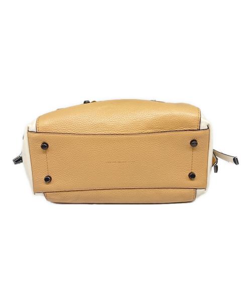 COACH（コーチ）COACH (コーチ) 2WAYトートバッグ ベージュ×ホワイトの古着・服飾アイテム