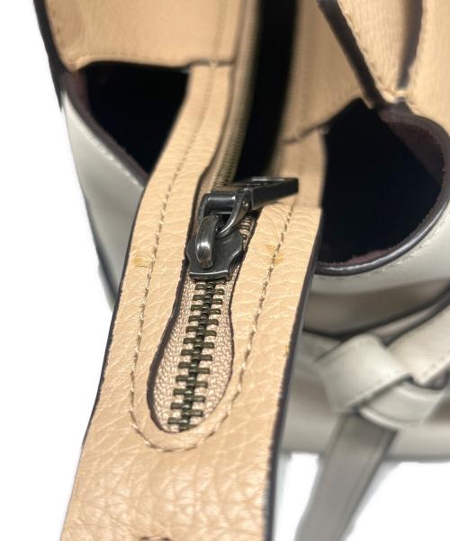 COACH（コーチ）COACH (コーチ) 2WAYトートバッグ ベージュ×ホワイトの古着・服飾アイテム