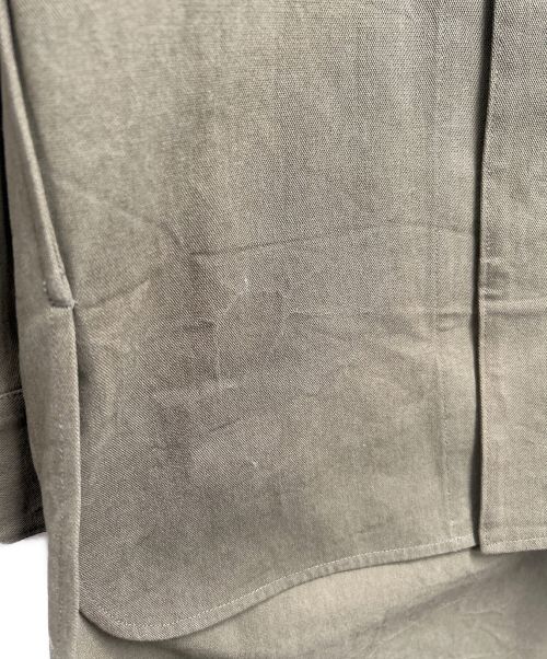 MADISON BLUE（マディソンブルー）MADISON BLUE (マディソンブルー) 比翼ロングシャツ オリーブ サイズ:SIZE 00の古着・服飾アイテム