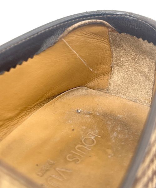 LOUIS VUITTON（ルイ ヴィトン）LOUIS VUITTON (ルイ ヴィトン) スリッポン / ダミエ ハラコ ベージュ サイズ:7の古着・服飾アイテム