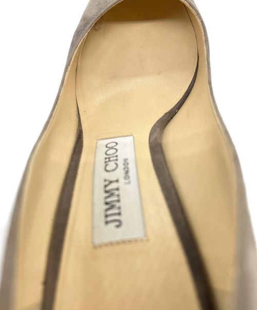 JIMMY CHOO（ジミーチュウ）JIMMY CHOO (ジミーチュウ) スウェードヒールパンプス グレー サイズ:23.5㎝の古着・服飾アイテム