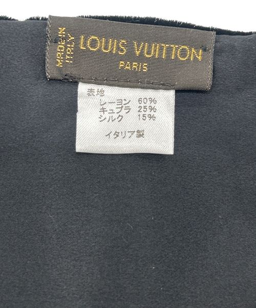 LOUIS VUITTON（ルイ ヴィトン）LOUIS VUITTON (ルイ ヴィトン) ベロアストール ブラックの古着・服飾アイテム