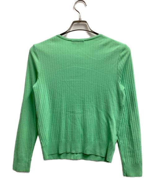 MACKINTOSH LONDON（マッキントッシュ ロンドン）MACKINTOSH LONDON (マッキントッシュ ロンドン) リブカーディガン ライトグリーン サイズ:Mの古着・服飾アイテム