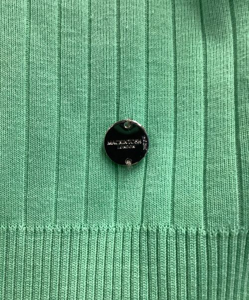 MACKINTOSH LONDON（マッキントッシュ ロンドン）MACKINTOSH LONDON (マッキントッシュ ロンドン) リブカーディガン ライトグリーン サイズ:Mの古着・服飾アイテム