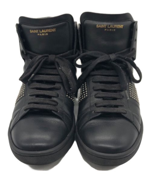 Saint Laurent Paris（サンローランパリ）Saint Laurent Paris (サンローランパリ) ハイカットスニーカー ブラック サイズ:23㎝の古着・服飾アイテム