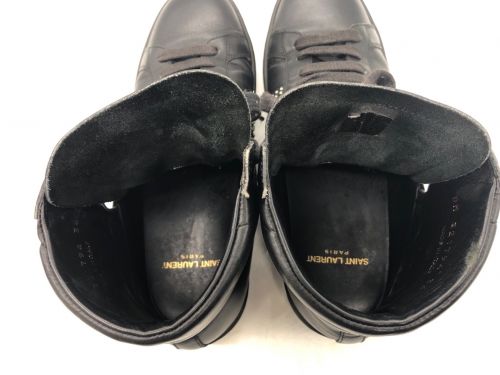 Saint Laurent Paris（サンローランパリ）Saint Laurent Paris (サンローランパリ) ハイカットスニーカー ブラック サイズ:23㎝の古着・服飾アイテム